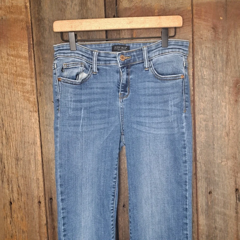 Western Americana Flare Boho Festival Judy Women's Blue Jeans Size 9/29 Boot Cut